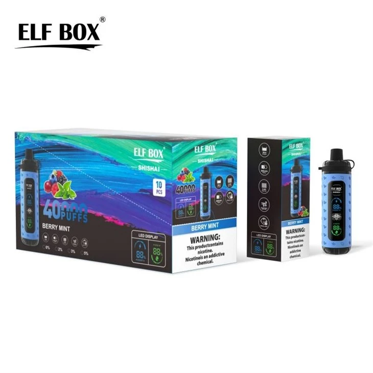 berry mint_ELF BOX SHISHA MAX 40000 berry mint_ELF BOX SHISHA MAX 40000