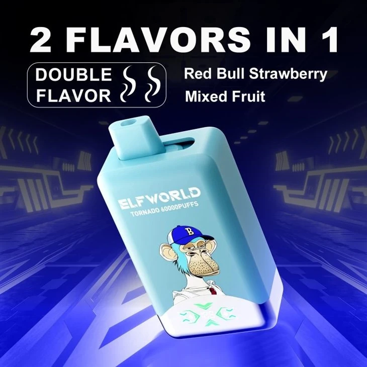 E40 Red Bull Strawberry+Mixed Fruit_ELFWORLD TORNADO 60000 E40 Red Bull Strawberry+Mixed Fruit_ELFWORLD TORNADO 60000