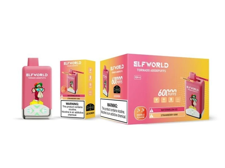 E40-【Fizzy-Cherry-Ice+Strawberry-Mango】ELFWORLD TORNADO 60000 E40-【Fizzy-Cherry-Ice+Strawberry-Mango】ELFWORLD TORNADO 60000