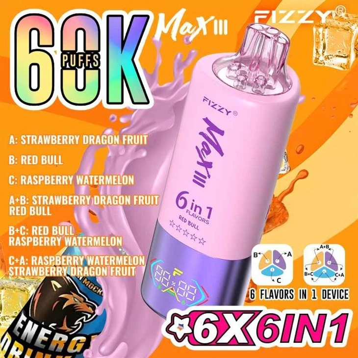 FIZZY 60K PUFFS 6 IN1