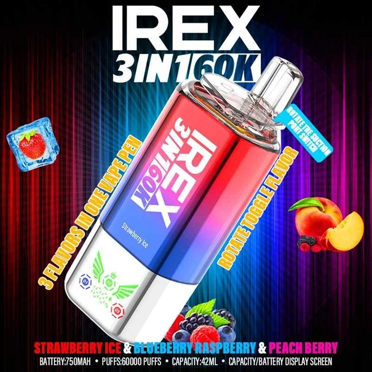 Strawberry ice & Blueberry raspberry & peach berry_IREX 3in1 60000 Strawberry ice & Blueberry raspberry & peach berry_IREX 3in1 60000
