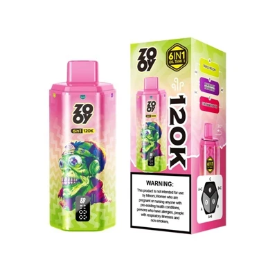ZOOY 120K 6 IN 1 — উচ্চ-ক্ষমতা ডিসপোজেবল ই-সিগারেট ফর অ্যান আল্টিমেট মাউথ-থেক...