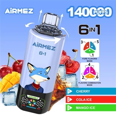 Airmez 6-in-1 140000: নিষ্পত্তিযোগ্য ই-সিগারেটের কার্যকারিতা এবং অভিজ্ঞতা পুন...
