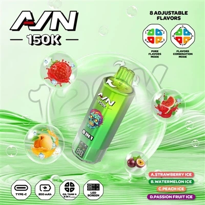 AIM AVN 150K PUFFS – টেকসই ডিসপোজেবল ই-সিগারেটের একটি নতুন প্রজন্ম|60mL বড় ক...