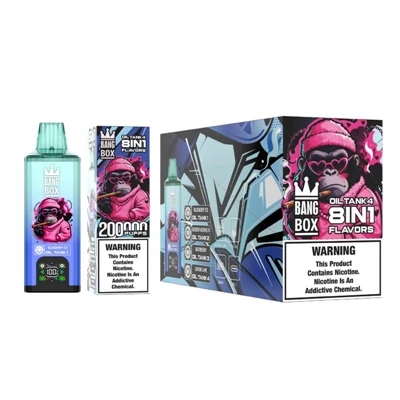 BANG BOX 200K ডিসপোজেবল ভ্যাপ – উচ্চ ক্ষমতা, রিচার্জেবল, এবং দীর্ঘ-স্থায়ী ব্...