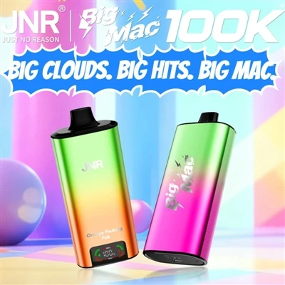 JNR Big Mac 100K – উচ্চ-পাফ ডিসপোজেবল ই-সিগারেটের জন্য স্থায়িত্বের মানকে পুন...