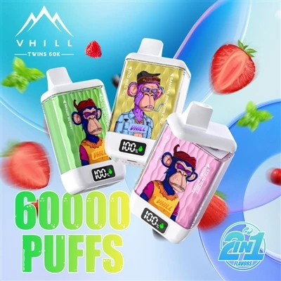ভিহিল টুইনস 60000: উচ্চ-ডিসপোজেবল ই-সিগারেটে একেবারে নতুন অভিজ্ঞতা।