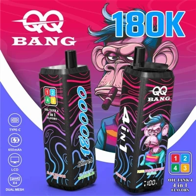 QQ BANG 180K – মাল্টি-ফ্লেভার ডিসপোজেবল ইলেকট্রনিক সিগারেটের নতুন ট্রেন্ডসেটার