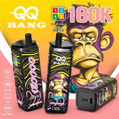 QQ BANG 180K 4in1: এক সাথে চারটি স্বাদের সাথে চূড়ান্ত ভ্যাপ অভিজ্ঞতা