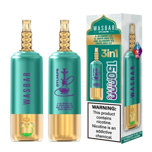 WASBAR DTL 3-in-1 150K: হাই ডিফাইনিং দ্য হাই-পাফ-কাউন্ট শিশা-স্টাইল ভ্যাপ এক্...