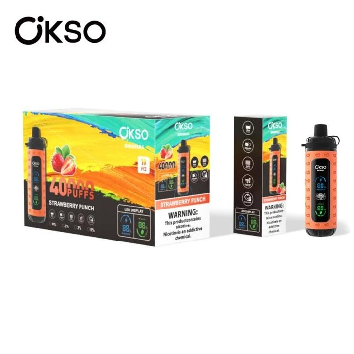 00strawberry punch_OKSO Shisha Max 40000 00strawberry punch_OKSO Shisha Max 40000