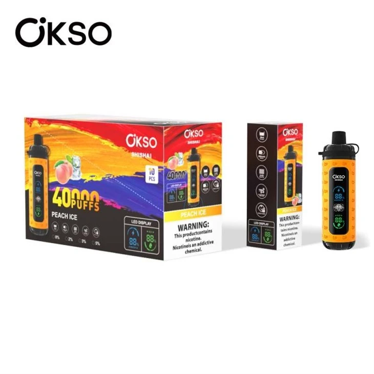 00peach ice OKSO Shisha Max 40000 00peach ice OKSO Shisha Max 40000