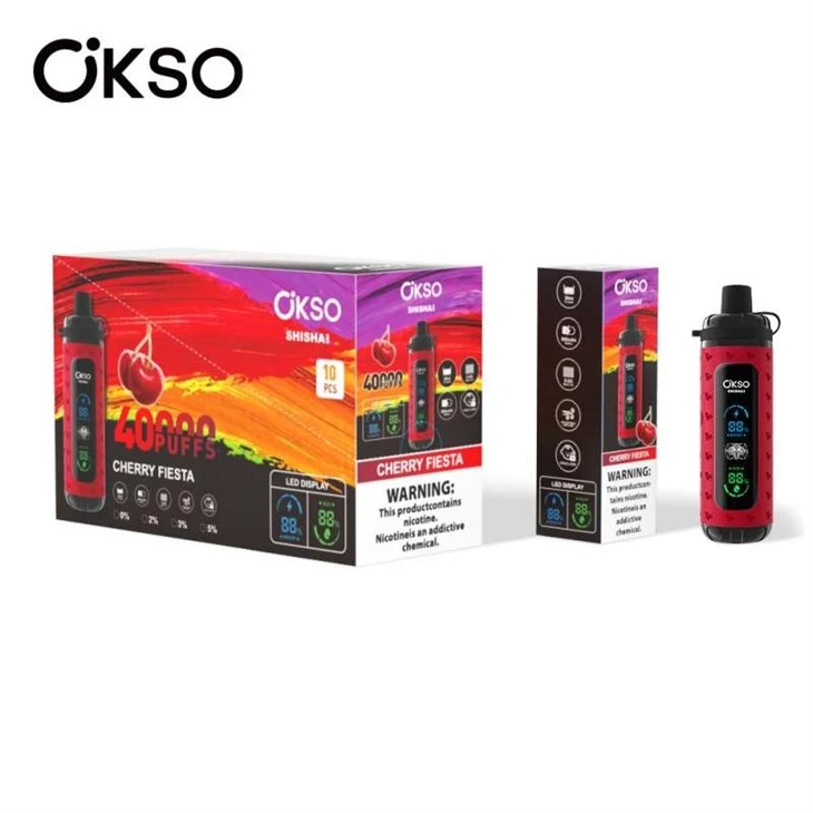 00cherry fiesta_OKSO Shisha Max 40000 00cherry fiesta_OKSO Shisha Max 40000