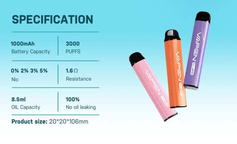 VAPEN-CUBE-3000PUFFS-VAPE-PEN-SPECIFICATION
