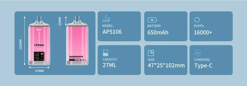 WGA Crystal Plus SMART 16K Puffs 5