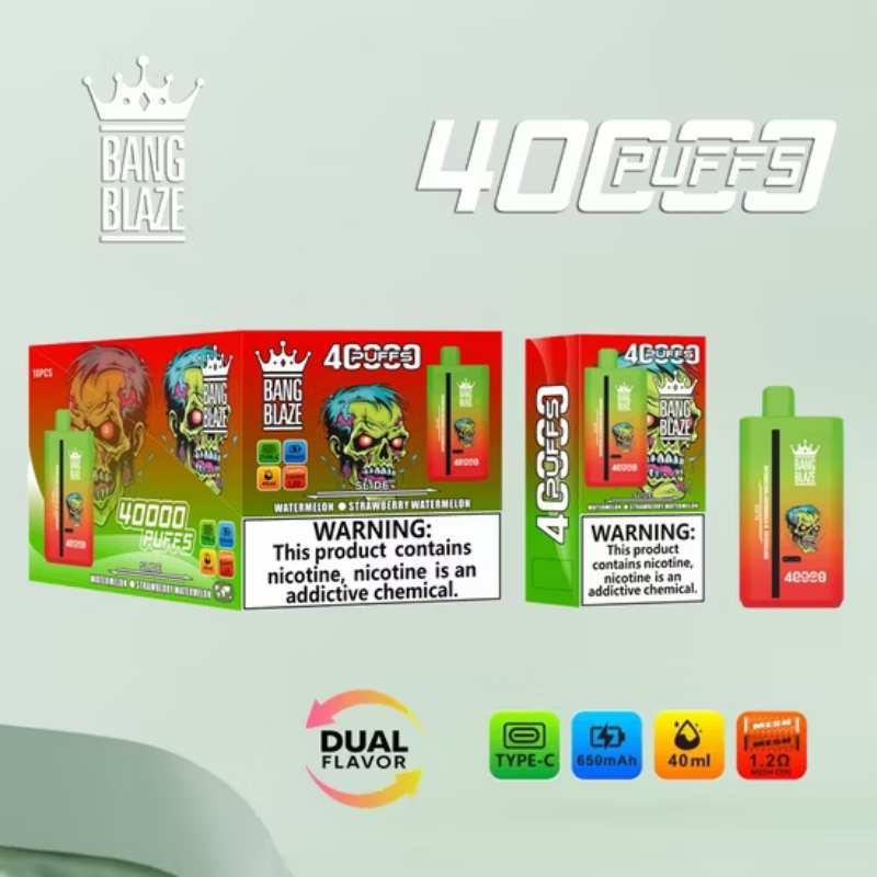 Bang-Blaze-40000-Puff-40K-Vaper-Double-Flavors-Disposable-Electronic-Cigarette-2-Flavors-in-1-Wholesale-Disposable-VapeBANG BLAZE 40000