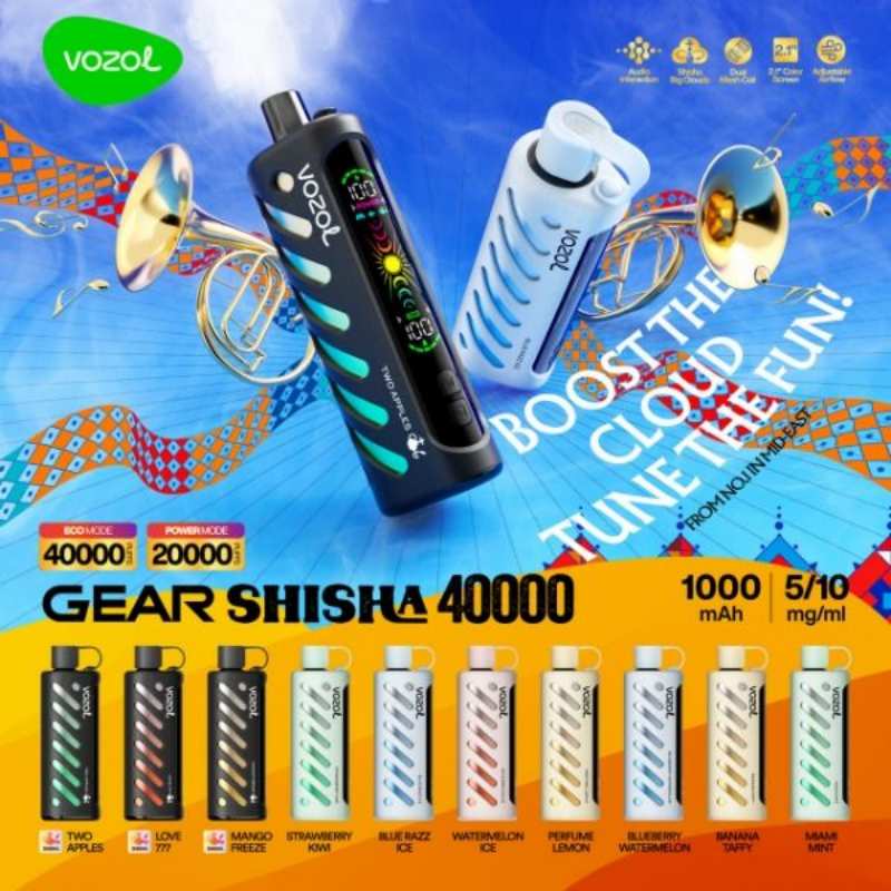 vozolgearshisha40000puffsdisposable-VOZOL GEAR SHISHA 40000