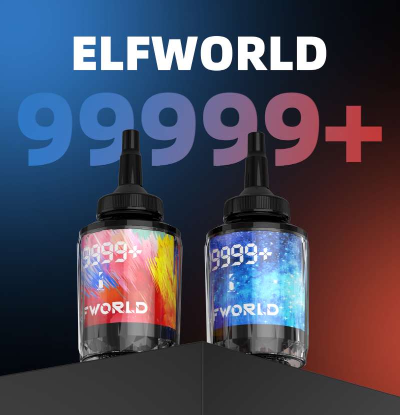 ELFWORLD DOUBLE MOUTHED GIANT HOOKAH 99999 Puffs 15