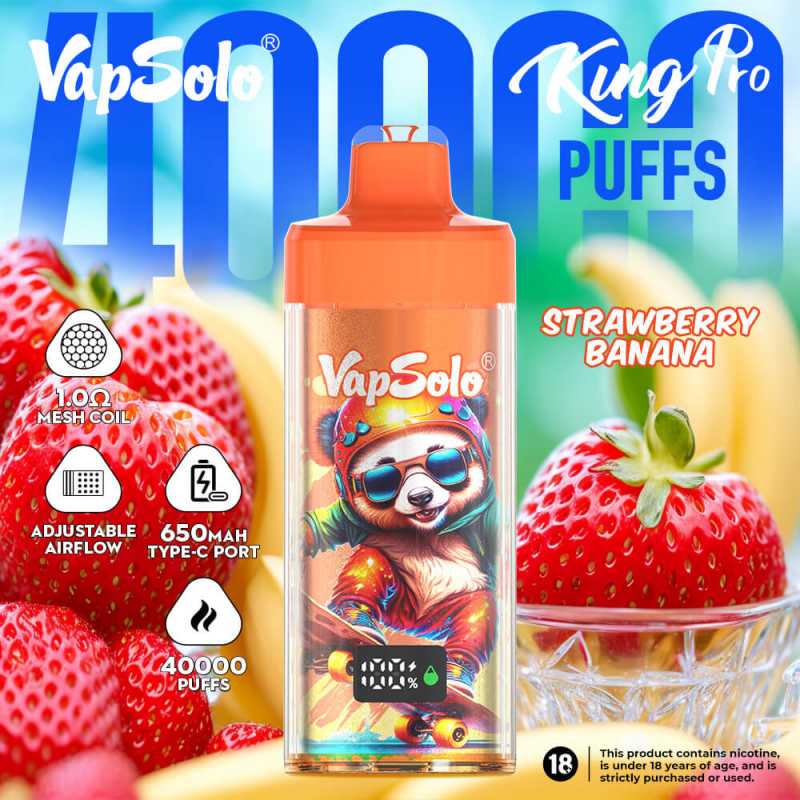 VAPSOLO-SUPER-PRO-40K-puffs-vape-strawberry-banana Vapsolo King Pro 40000
