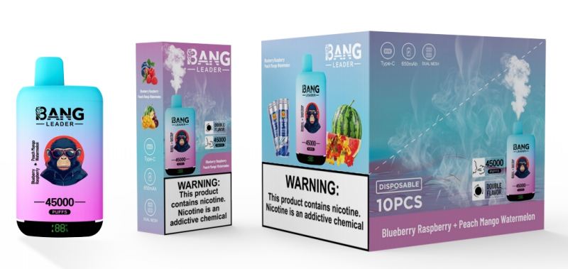 BLUEBERRY-RASPBERRYPEACH-MANGO-WATERMELONbang leader 45000 BLUEBERRY-RASPBERRYPEACH-MANGO-WATERMELONbang leader 45000