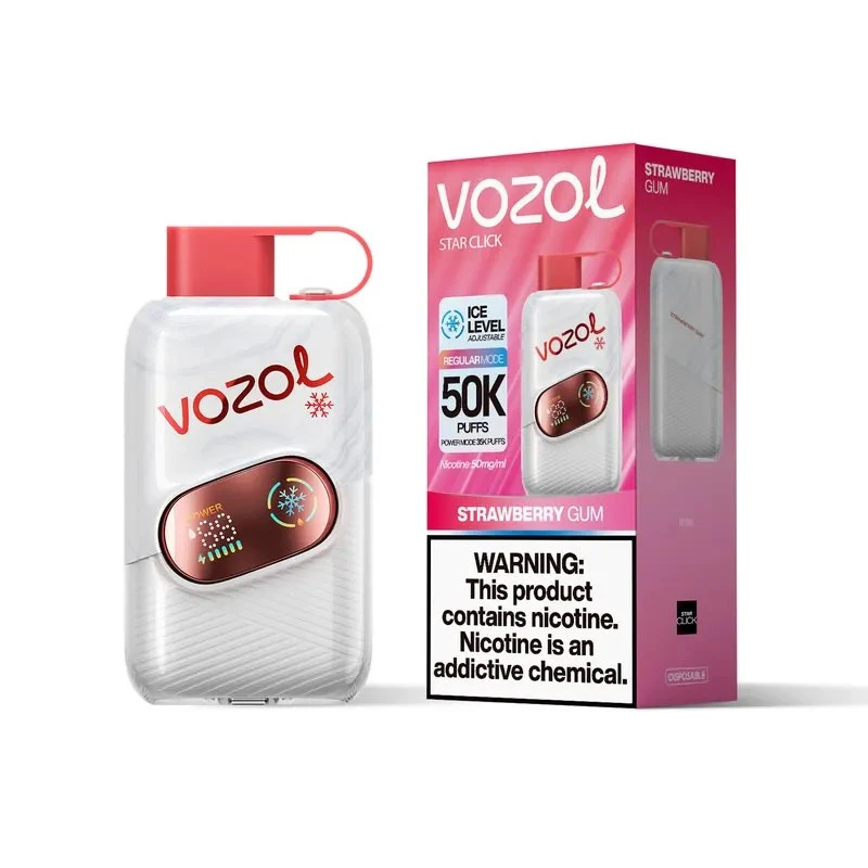 vozol-star-click-50000-disposable-vape-50000-puffs-flavor-strawberry-gumVOZOL STAR CLICK 50000