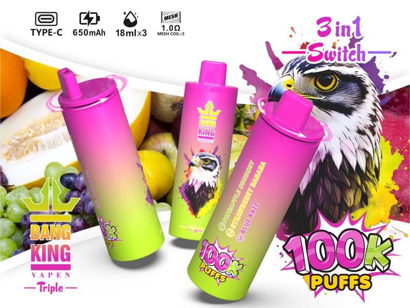 BANG KING VAPEN TRIPLE 100K 3IN1 7 BANG KING VAPEN TRIPLE 100K 3IN1 7