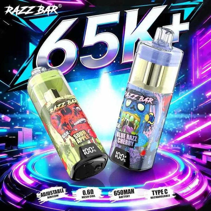 Razz Bar 65K+ Puffs Razz Bar 65K+ Puffs