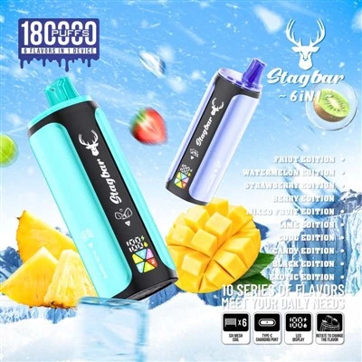 স্ট্যাগ বার 6in1 180K পাফ