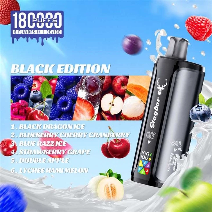 Stag Bar 6in1 180K Puff high quality Stag Bar 6in1 180K Puff high quality