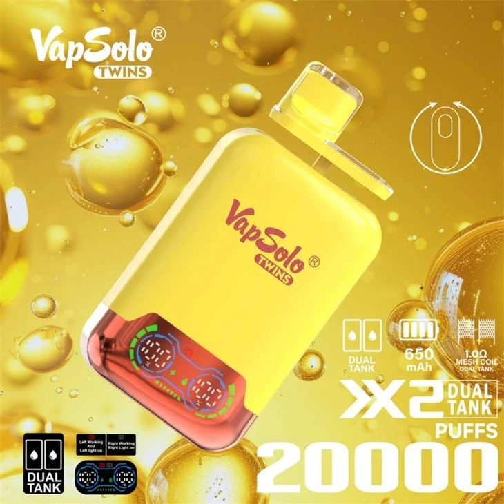 VapSolo Twins 20000 Puffs Disposable Vape VapSolo Twins 20000 Puffs Disposable Vape